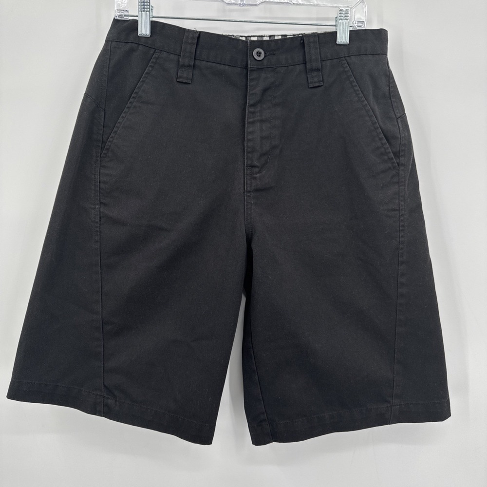 Rusty Y2K Chino‎ shorts mens size 30 Black Skater Surfer Long Vintage Grunge